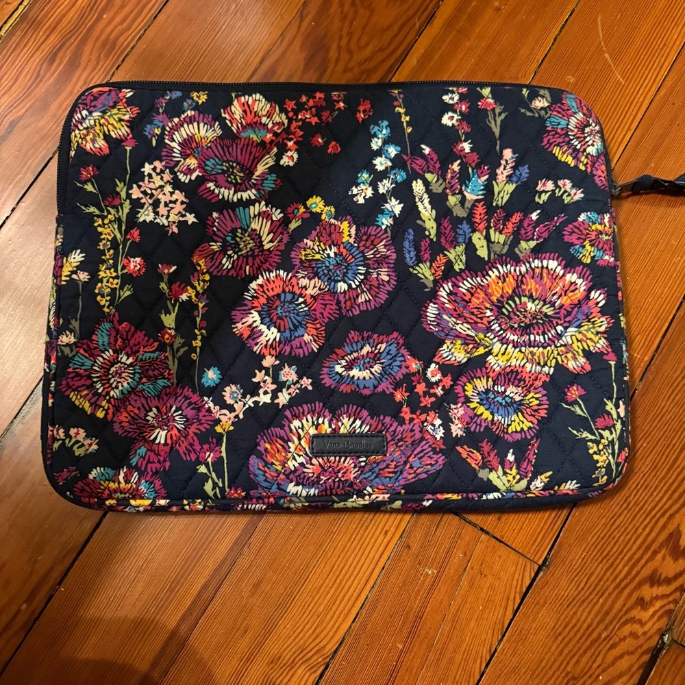 Vera Bradley Midnight Wildflowers Laptop Case